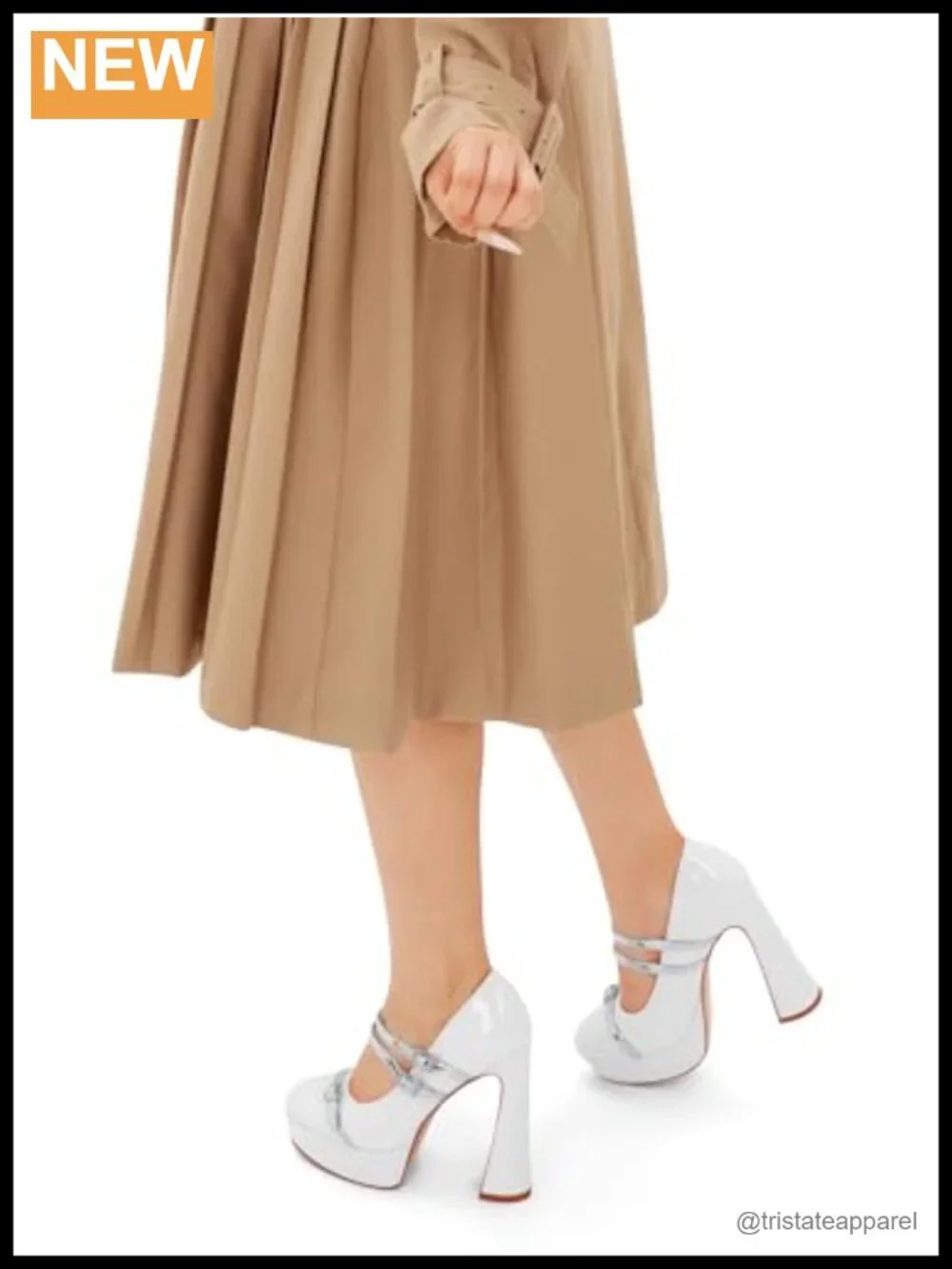 Patent Leather Mary Jane Platform Pumps Round Toe